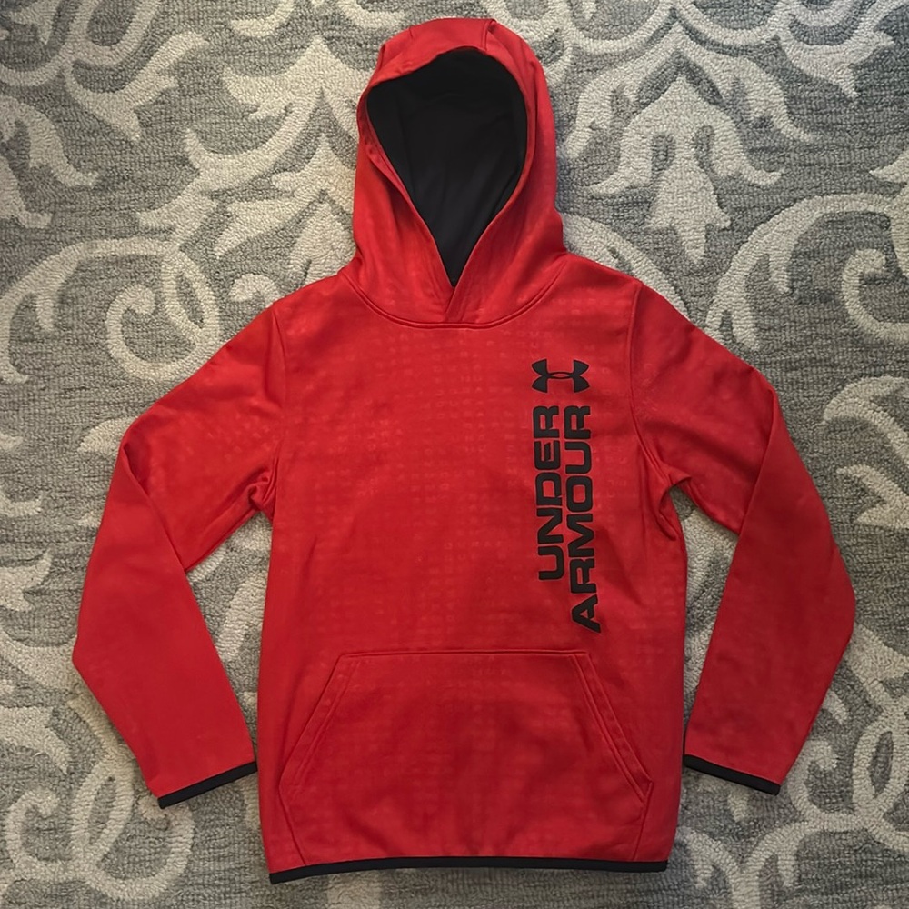 Boys Under Armour hooded sweatshirt. Size youth large
